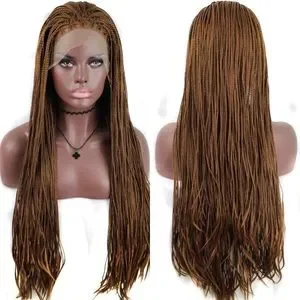 ?Miriam  26 ” Brown Braided LaceFront WIG *NWT* Amazon.com : BTWTRY Dark Brown Color Braided Synthetic Lace  main image 3